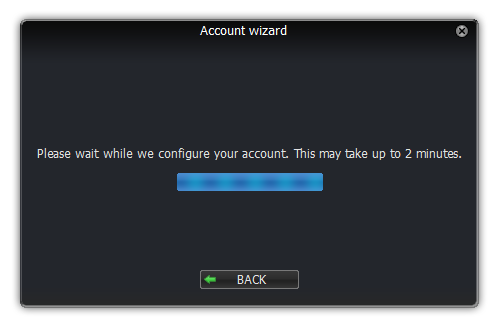 Zoiper linux account wizard configuring account dialog